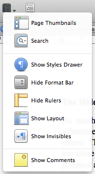 ms word for mac hide invisibles